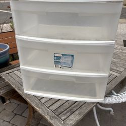 Plastic storage drawers, Claremont Mesa, eight dollars