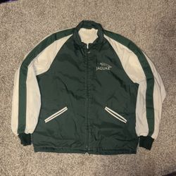 Super rare Green and white Jaguar windbreaker jacket