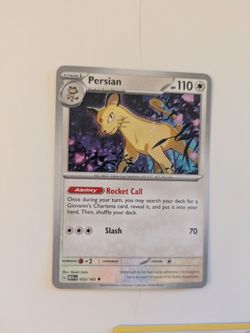 Persian Pokemon Card MEW 053