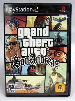 Grand Theft Auto San Andreas PlayStation 2 Black Label Complete No Manaul No Map!