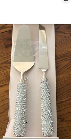 Rhinestone cake server