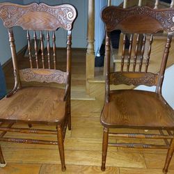 2 + 1 vintage dining chairs.