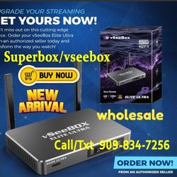 VSEEBOX V3PLUS VSEE BOX ELITE ULTRA SUPER TV BOX NEW ARRIVAL 2025 WHOLESALE DIRECT SUPERBOX SUPER BOX 1 YEAR WARRANTY !!