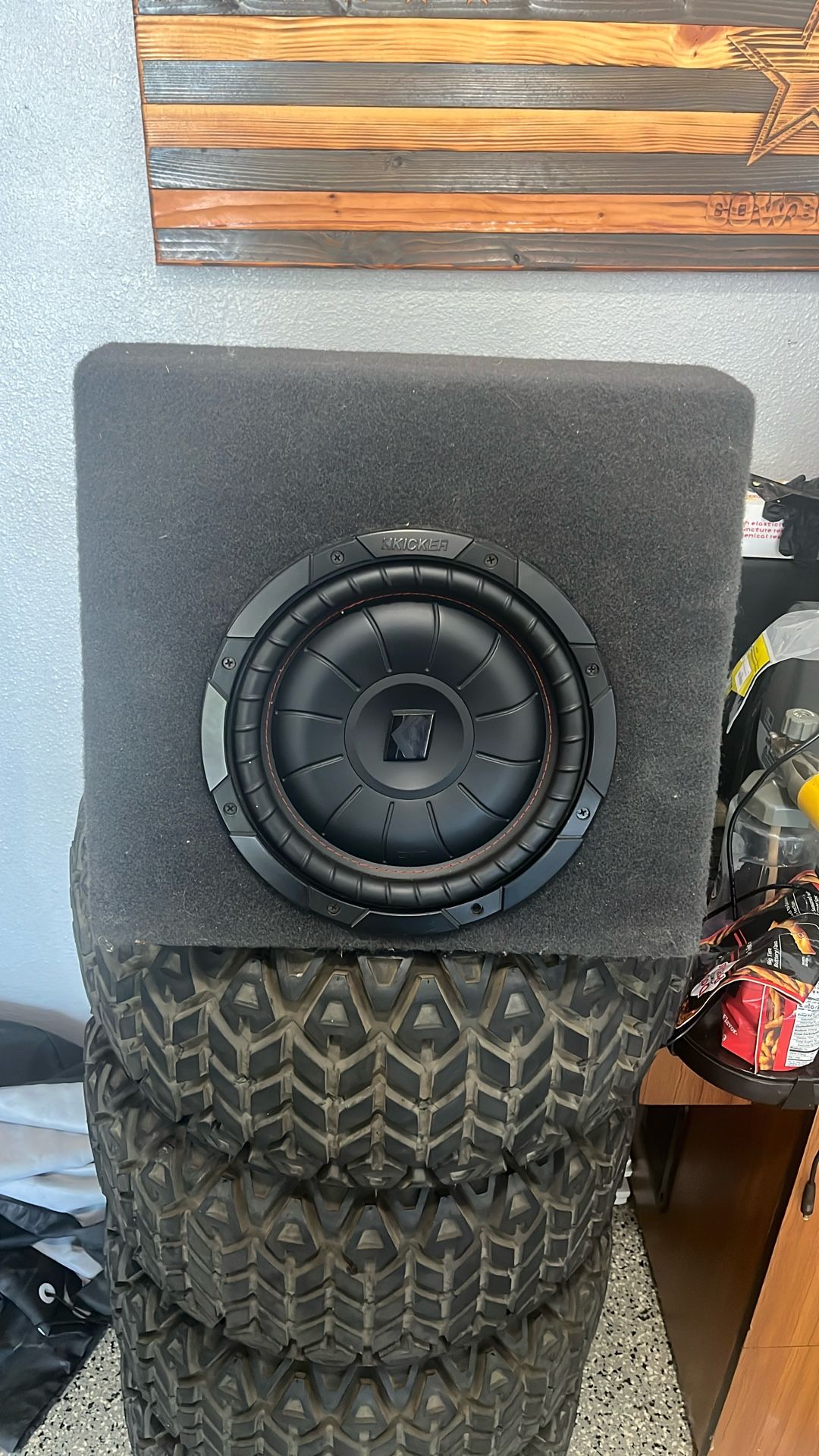 10 Inch Kicker Sub In Custom Box
