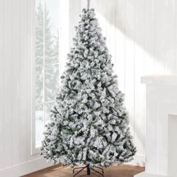 Snow Flocked Christmas Tree