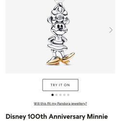 Disney 100th Anniversary Minnie Mouse Charm