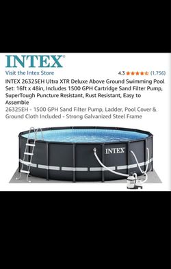 Intex 16x 48 above ground pool