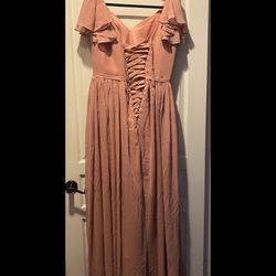 Dusty Rose Corset Style Dress.  3 Sizes available 4,8,14