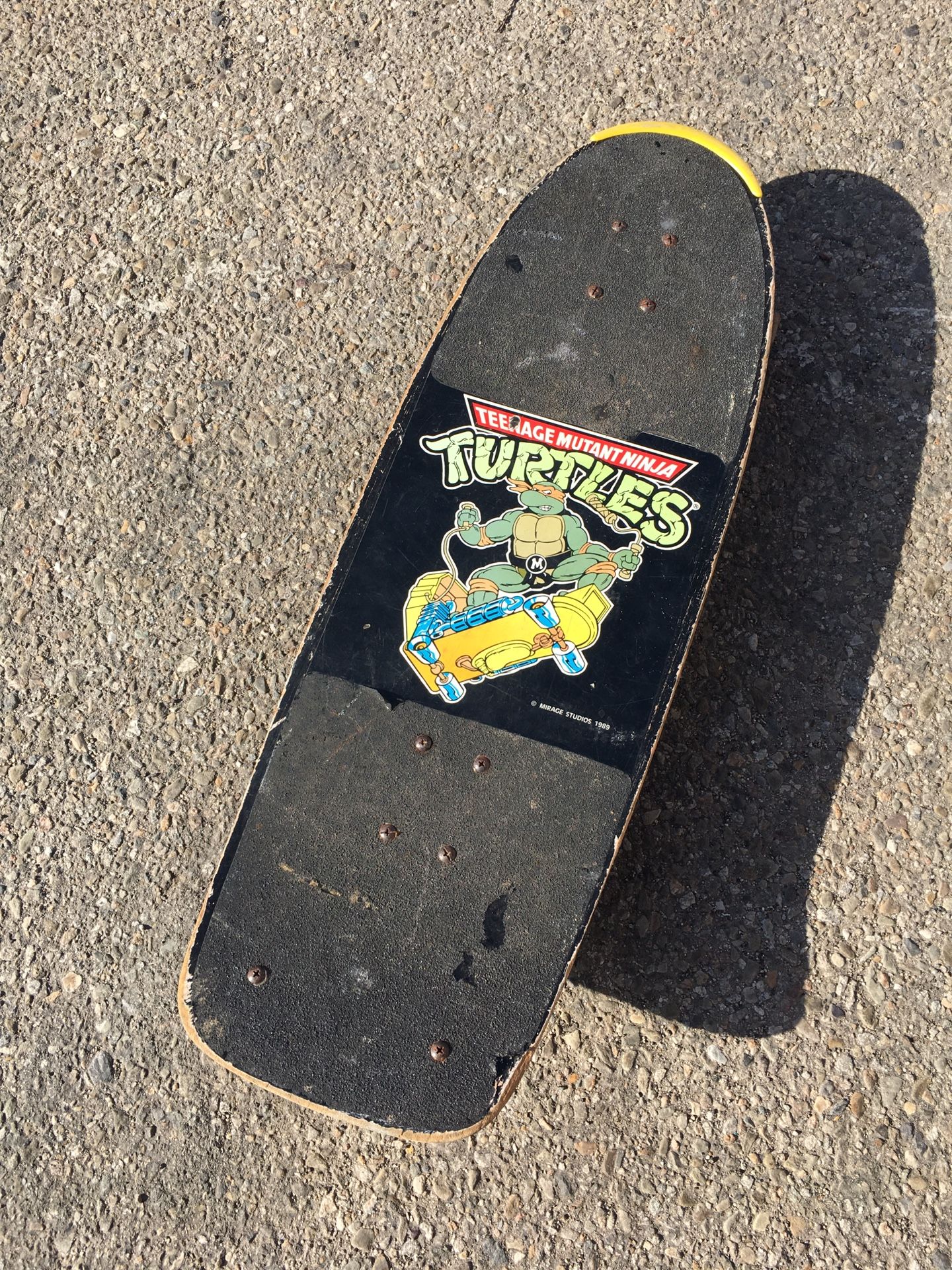 1989 Mirage studios Teenage Mutant Ninja Turtles Skateboard Michaelangelo