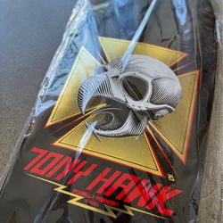 Bones Brigade Tony Hawk 10” Series 16 Reissue Gold Foil Skateboard Deck