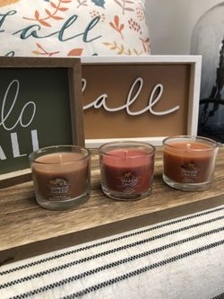 3 Small Yankee Candles