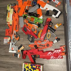 Nerf Collection With with Ammunition 