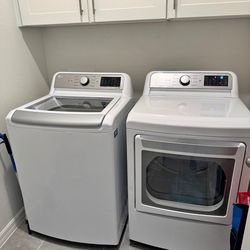 Washer and electric dryer