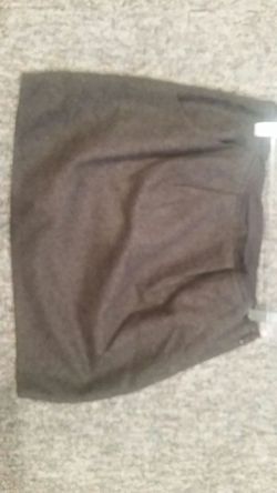 J CREW grey wool skirt