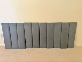 Blue King Upholstered Headboard Panels