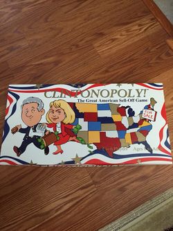 Clintonopoly board game