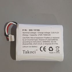 Battery (contact info removed)6 for ADT Command Smart Security Panel 7500mah 3.6V 27Wh