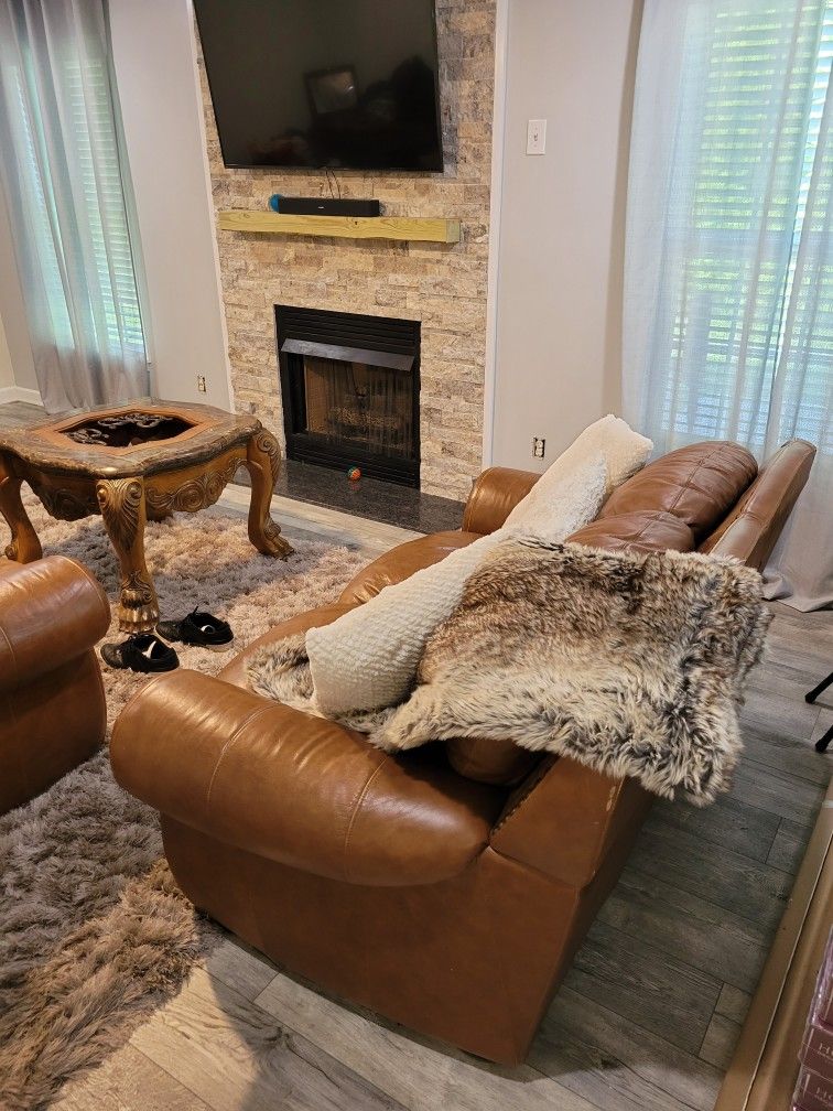 Leather Sofa & Loveseat KATHY IRELAND HOME