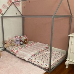 Twin Floor Bed With Mattress Included 
