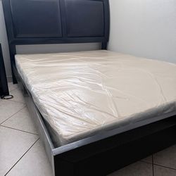 Queen Leather Bedframe