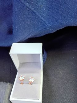 Rose gold earrings