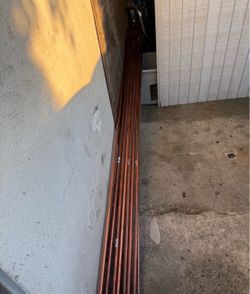 5 pipes 3/4 x 10 ft. Copper Type L Pipe Blue line from Home Depot/pipas de cobre  línea azul 5 pipas