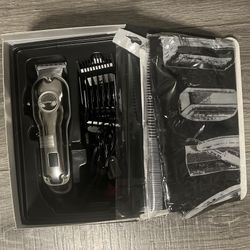 Wireless Suprent Hair Clippers, Rechargeable switch LED display, Guide Combs, Cape included