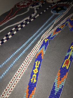 Native American Beaded Necklaces , hand crafted