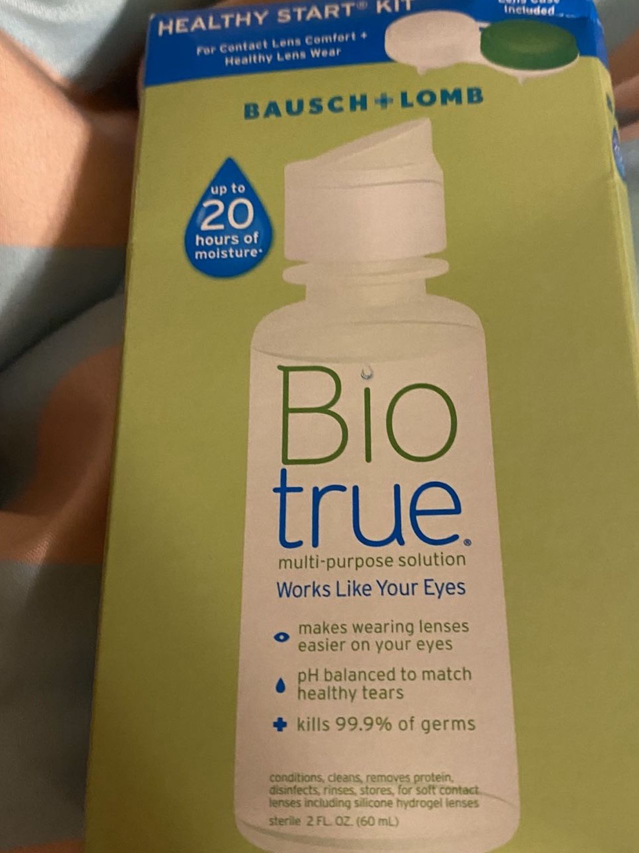 Biotrue mutipurpose solution with len case