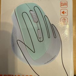 MEETION Ergonomic Mouse, Wireless Vertical Mouse RGB Backlit Rechargeable Mice