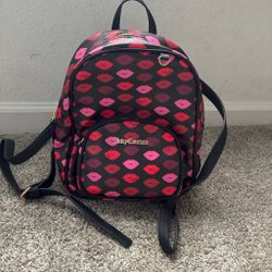 Juicy Couture Lips Print Backpack