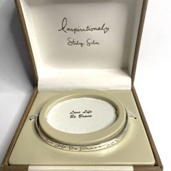 Inspirational Sterling Silver Bracelet 