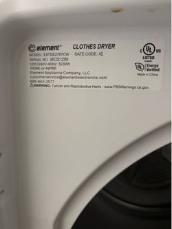 Element washer and dryer