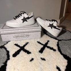 Bapesta M1 Low 'White black' Size 9