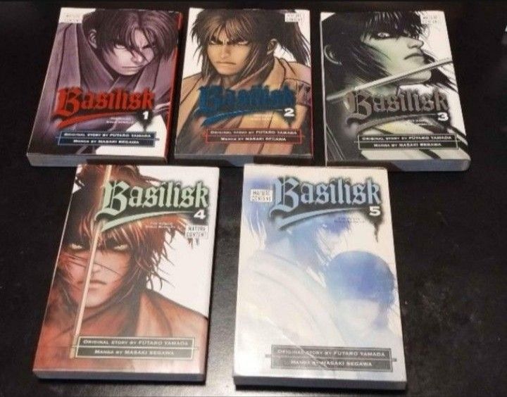 Basilisk English Manga Volumes 1-5