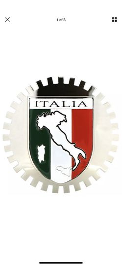 Italia car grill emblem