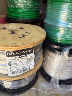 Electrical Wire THHN Stranded #8 Copper Wire 500ft Spools