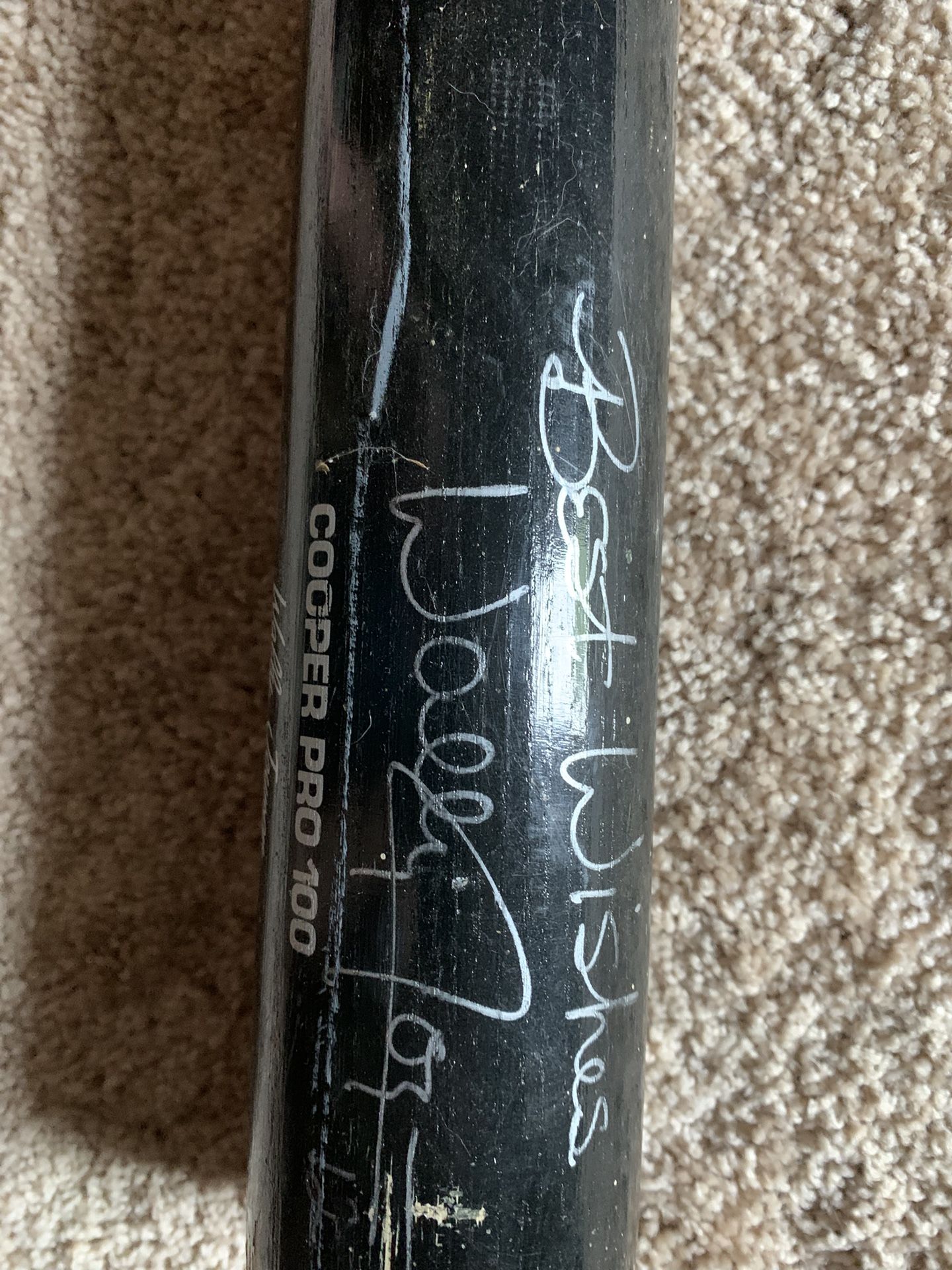 Wally Joyner Signed Bat 
