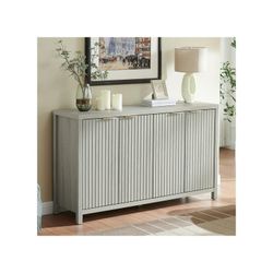 Gray Oak Sideboard Kitchen Organizer 