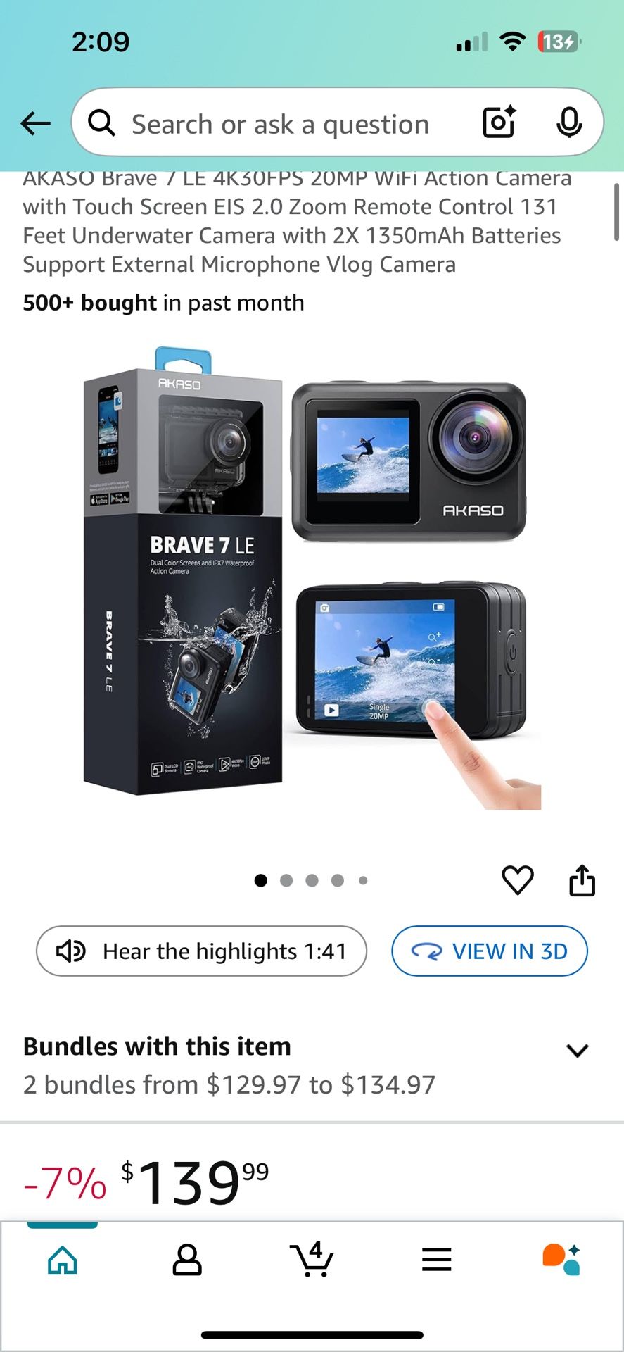 AKASO Brave 7 LE 4k GoPro 