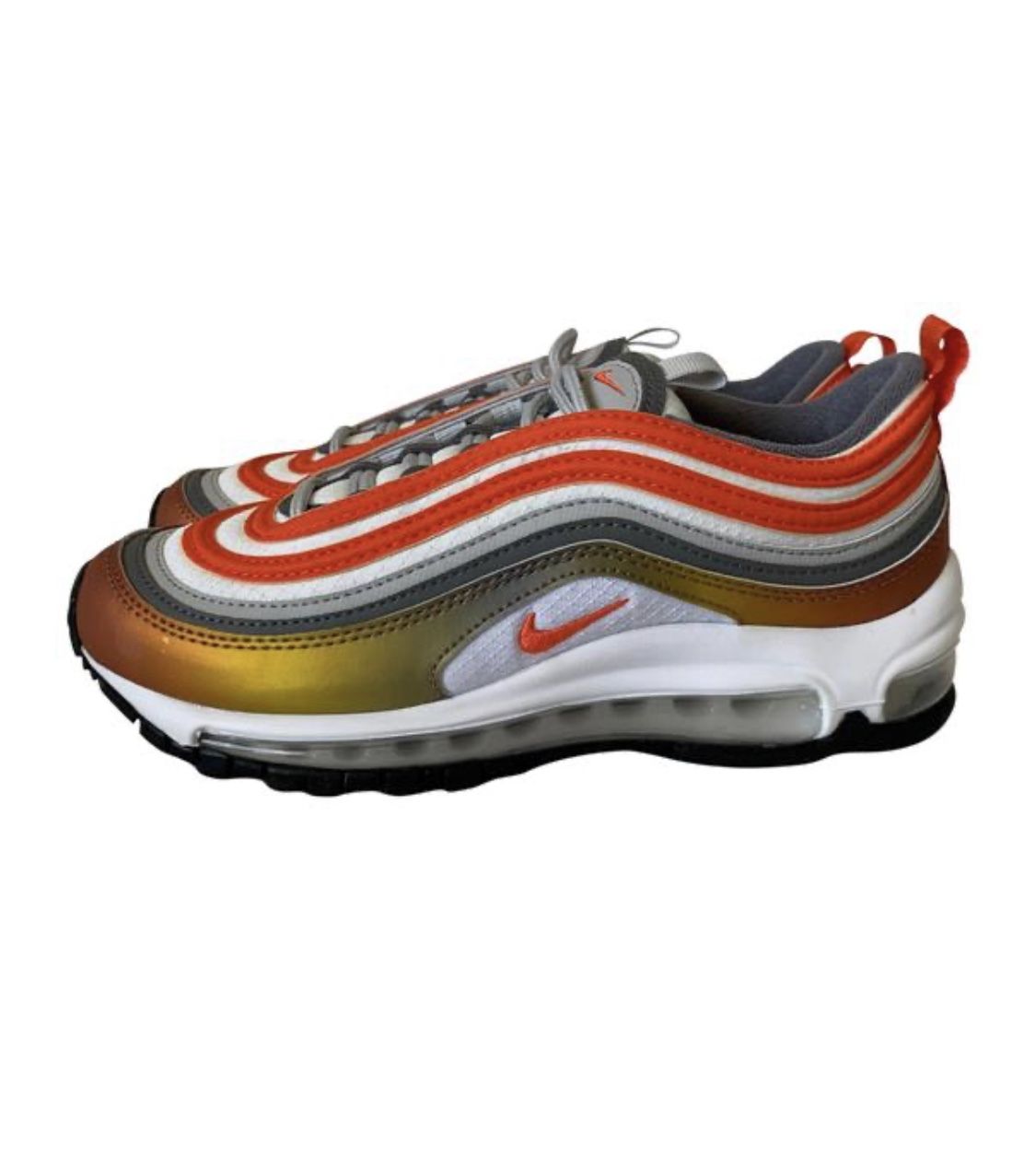 Nike Air Max 97 SE GS Red Bronze Orange sz (equals