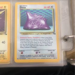 Ditto Fossil Holographic Pokémon Card