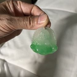  Jade Laughing Buddha Pendant 