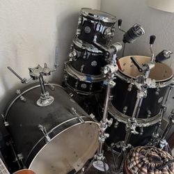 6pc Drum Set Carbon Fiber 