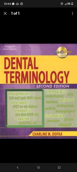 Dental Terminology Second Edition by Dofka