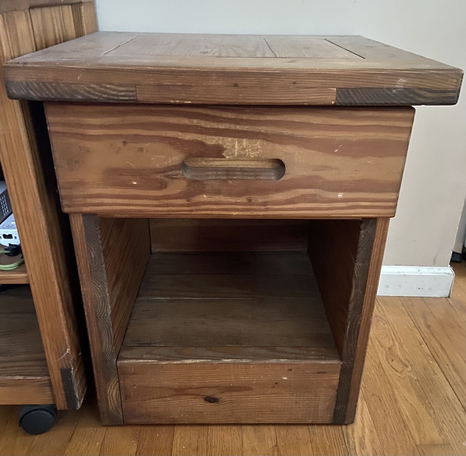 This End Up Wood Table Nightstand With Drawer