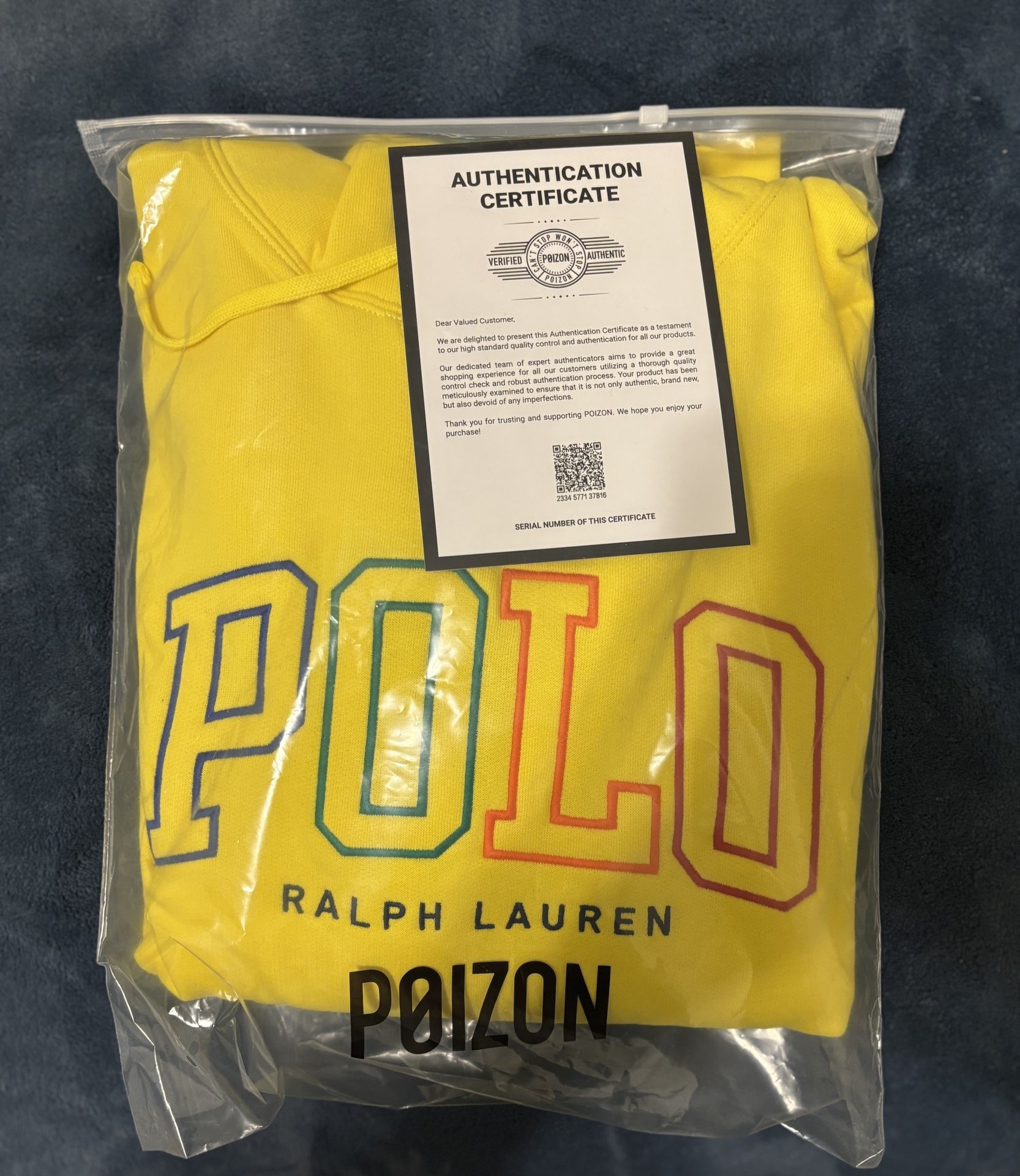 Authentic RARE COLORWAY Polo Ralph Lauren Men’s XL Hoodie SS23