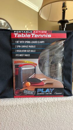 Portable ping pong set