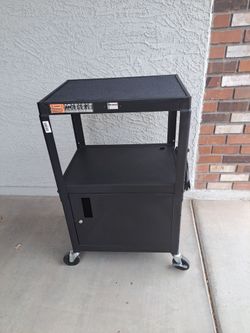 Black tv or computer cart