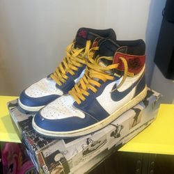 Size 11 Union LA Jordan 1 Storm Blue